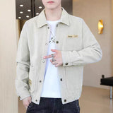 Corduroy Coat Men's Spring And Autumn Korean Style - Heritage cosmetics and beauty care