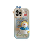 Cute School Uniform Duck Phone Case Cartoon Female Model Heritage cosmetics and beauty care