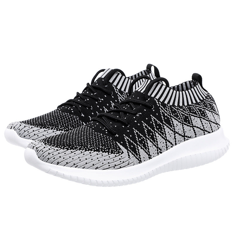 Flying Woven Men's Casual Breathable Running Sneakers Men - Heritage cosmetics and beauty care