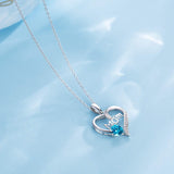 Mom Heart-shaped Diamond-studded Necklace Mother's Day Gift Necklace - Heritage cosmetics and beauty care