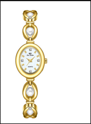 New Mid-ancient Light Luxury Imitation Pearl Watch Temperamental Bracelet Women's Watch - Heritage cosmetics and beauty care