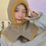 Women's Warm Knitted Hooded Scarf - Heritage cosmetics and beauty care