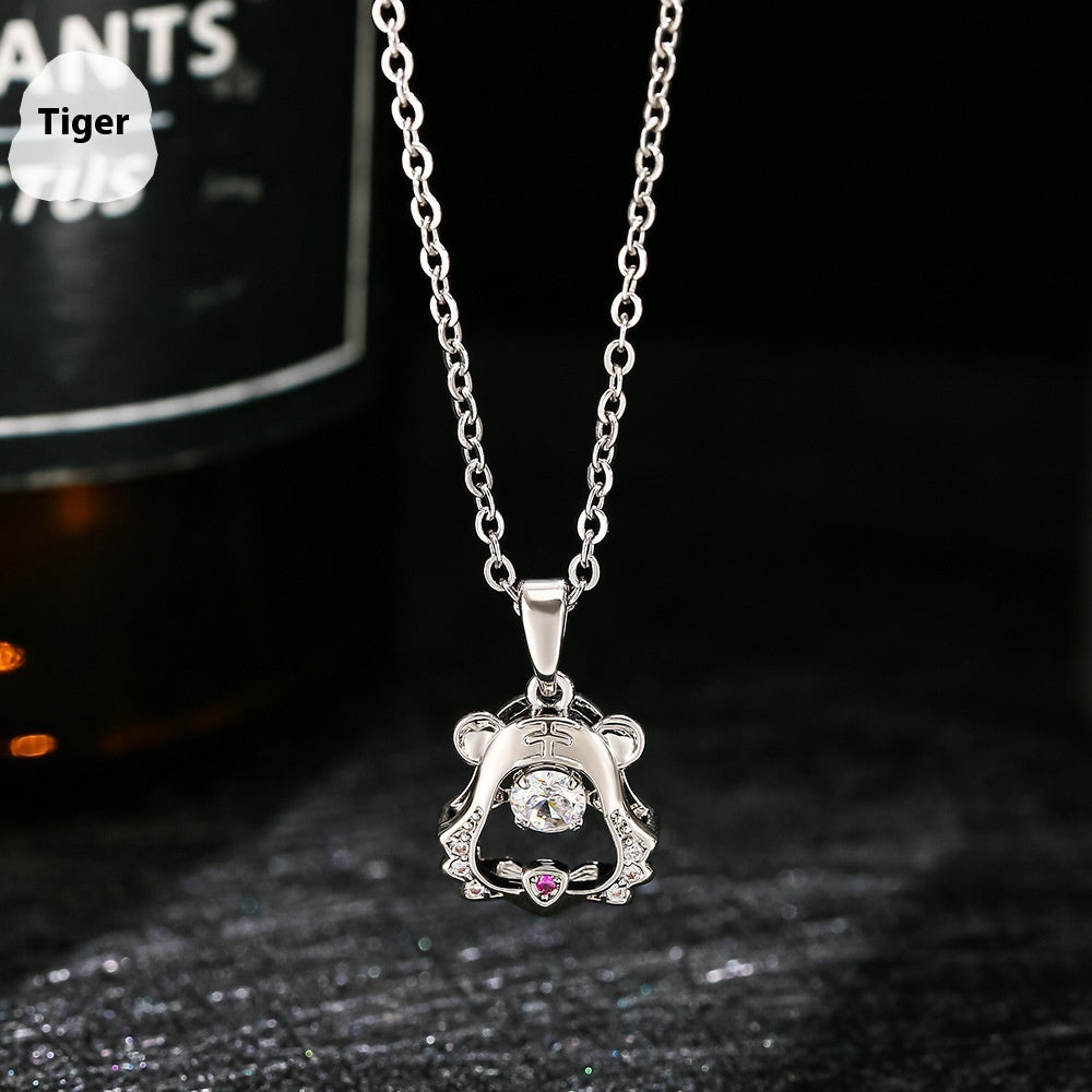 Ins Zodiac Smart Necklace Micro-inlaid - Heritage cosmetics and beauty care