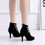 Women's Soft Bottom Peep Toe High Heel Ankle Boots Heritage cosmetics and beauty care