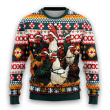 Penguin Pattern Sports Round Neck Christmas Atmosphere