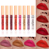 Makeup Lip 8-color Pearlescent Lip Gloss European And American Lip And Cheek Dual-use Lipstick Easy To Color No Stain On Cup - Heritage cosmetics and beauty care