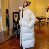 Women's Winter Down Cotton Jacket Mid-length All-matching Thickened Bread Coat