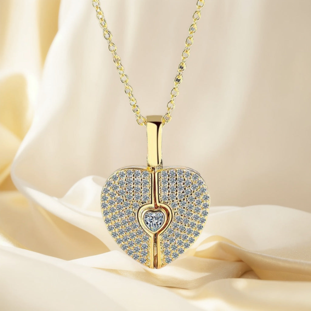 Titanium Steel Necklace Female Heart-shaped Wings - Heritage cosmetics and beauty care