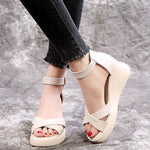 Women's Thick-soled Roman Sandals Peep Toe Casual Heritage cosmetics and beauty care