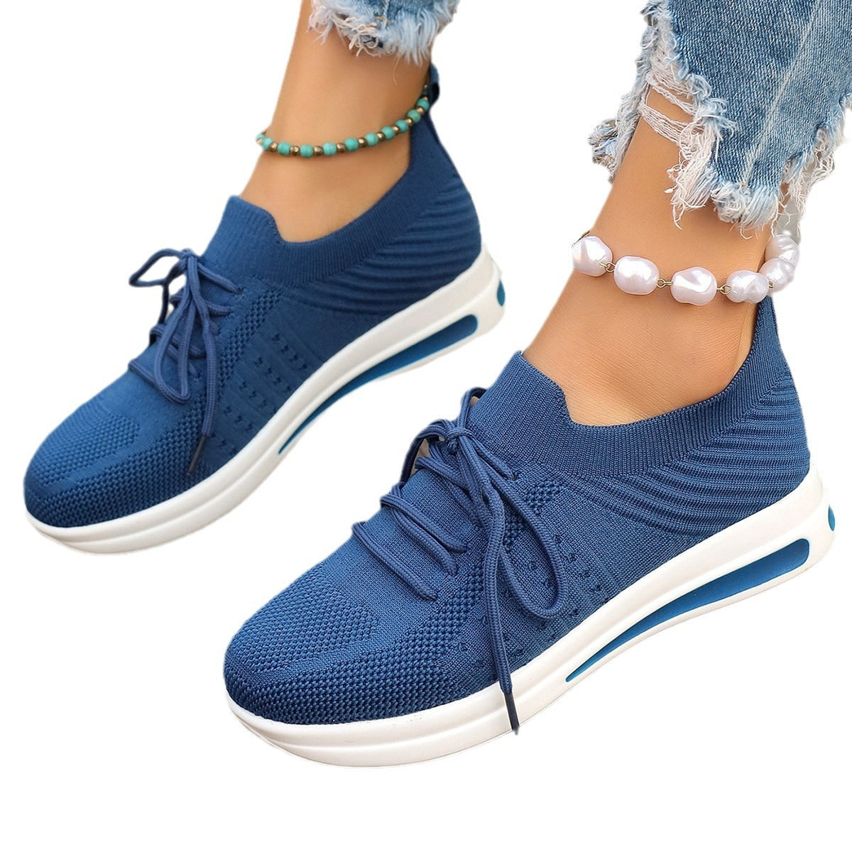 Women's Fashion Casual Fly-knit Sneakers - Heritage cosmetics and beauty care