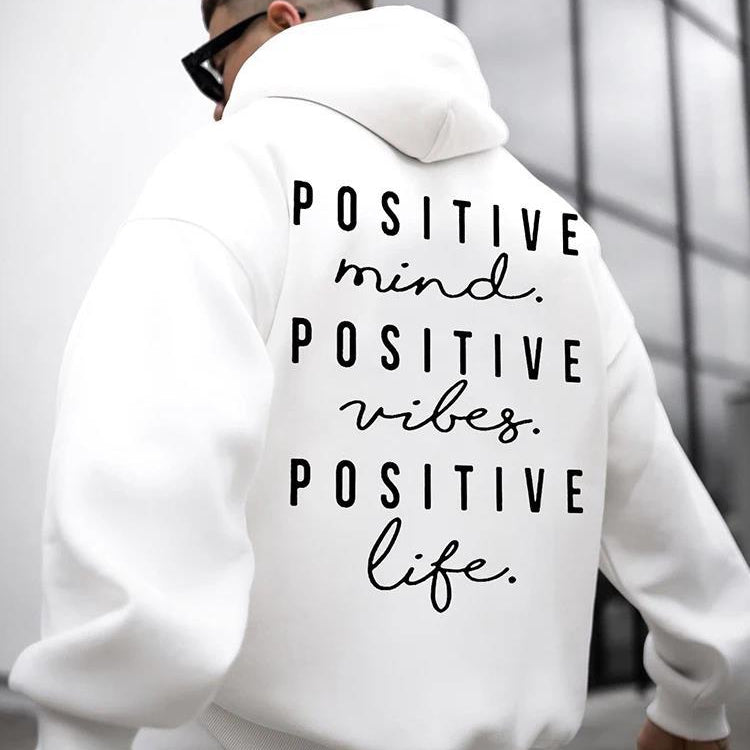 Fall Winter Fashion English Letter Print Hoodie