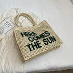 Weaving Hollow Tote Shoulder Bag Heritage cosmetics and beauty care