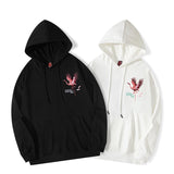 Autumn And Winter New High Street Flamingo Embroidered Hoodie