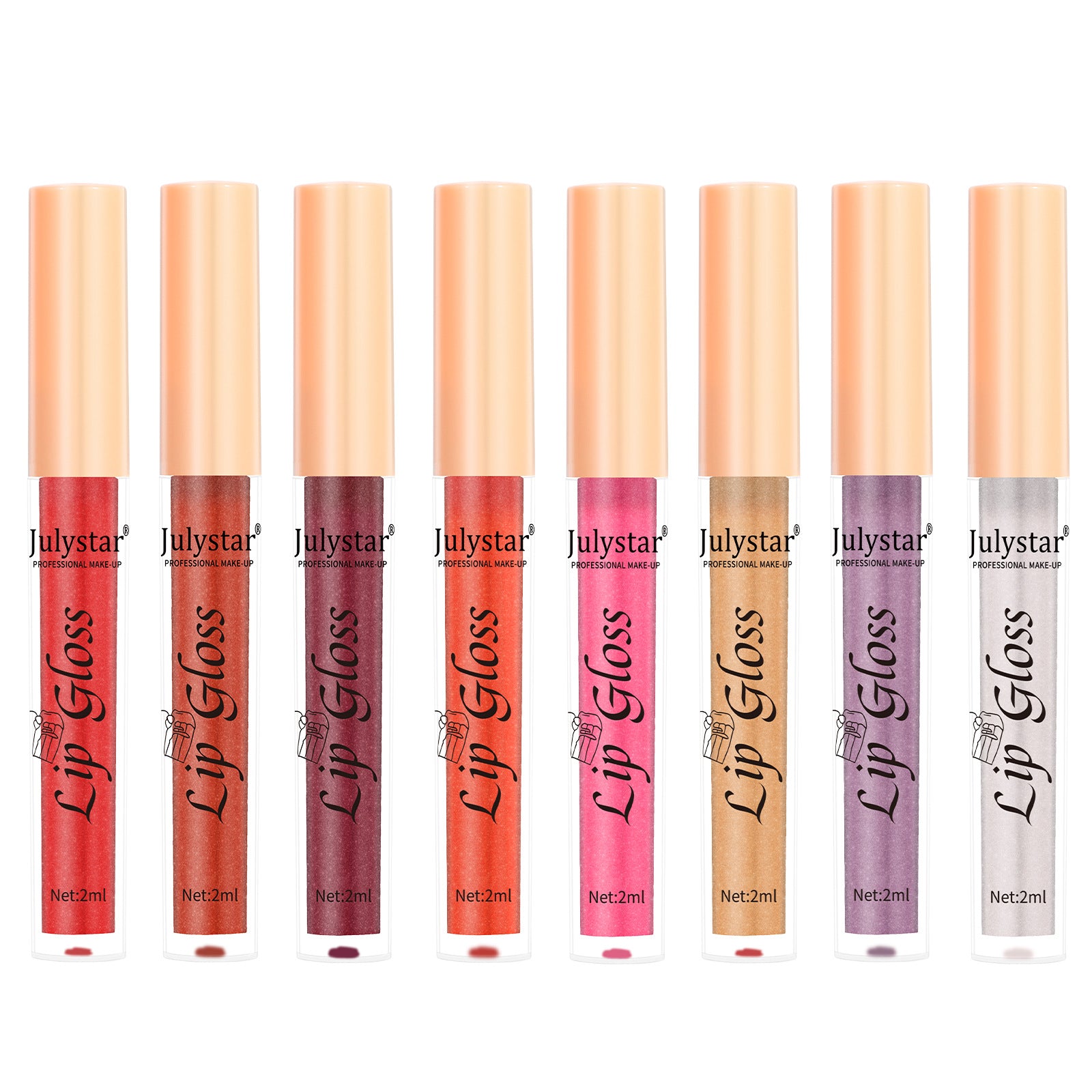 Makeup Lip 8-color Pearlescent Lip Gloss European And American Lip And Cheek Dual-use Lipstick Easy To Color No Stain On Cup - Heritage cosmetics and beauty care