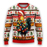 Penguin Pattern Sports Round Neck Christmas Atmosphere