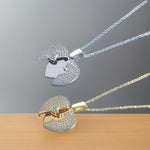 Titanium Steel Necklace Female Heart-shaped Wings - Heritage cosmetics and beauty care