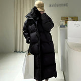 Women's Winter Down Cotton Jacket Mid-length All-matching Thickened Bread Coat