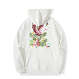 Autumn And Winter New High Street Flamingo Embroidered Hoodie