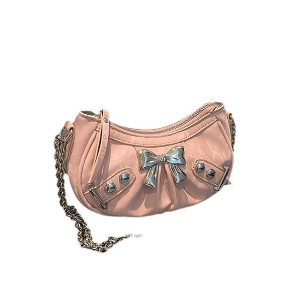 Fashion Bowknot Chain Crossbody Women's Bag Heritage cosmetics and beauty care