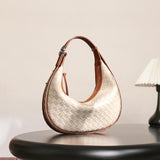 Design Niche Genuine Leather Bag Women's Woven Heritage cosmetics and beauty care