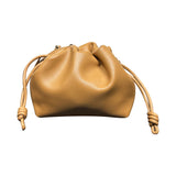 Chinese Style Crossbody Women's Bag Cowhide Lucky Bag Drawstring Clouds Heritage cosmetics and beauty care