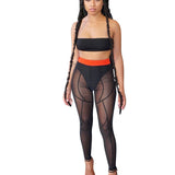 Color Matching Mesh Leggings Women - Heritage cosmetics and beauty care