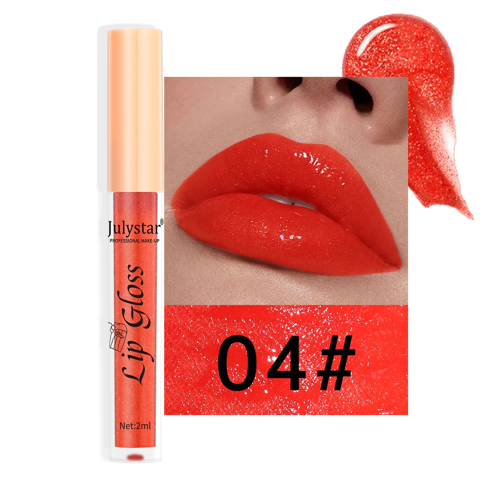 Makeup Lip 8-color Pearlescent Lip Gloss European And American Lip And Cheek Dual-use Lipstick Easy To Color No Stain On Cup - Heritage cosmetics and beauty care