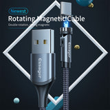 Essager Rotate Magnetic Cable 360 Degree USB Type C Charging Cable Fast Charging Magnet Charger 540 Rotate Micro Magnetic Cable - Heritage cosmetics and beauty care