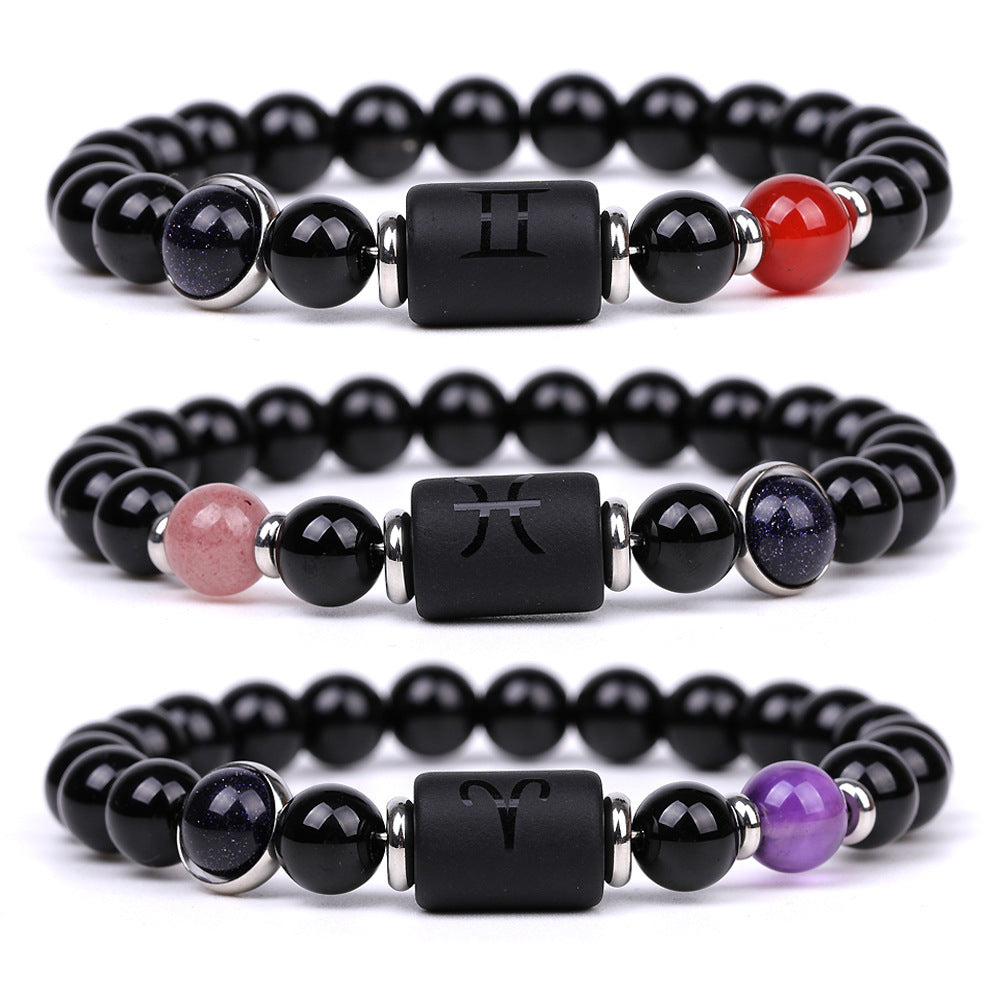 Fashion Twelve Constellations Bracelets Men - Heritage cosmetics and beauty care