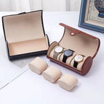 Cylinder Travel Portable Watch Tie Storage Box - Heritage cosmetics and beauty care