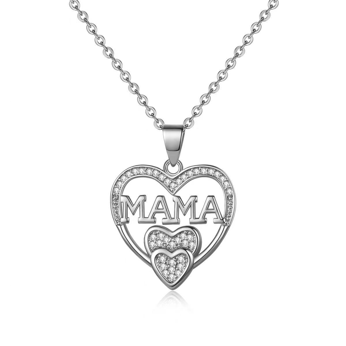 Simple Cold Style MOM Pendant Mother's Day MAMA Necklace - Heritage cosmetics and beauty care