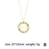 MAMA Mother's Day Necklace Gift Fashion Love Micro Rhinestone - Heritage cosmetics and beauty care