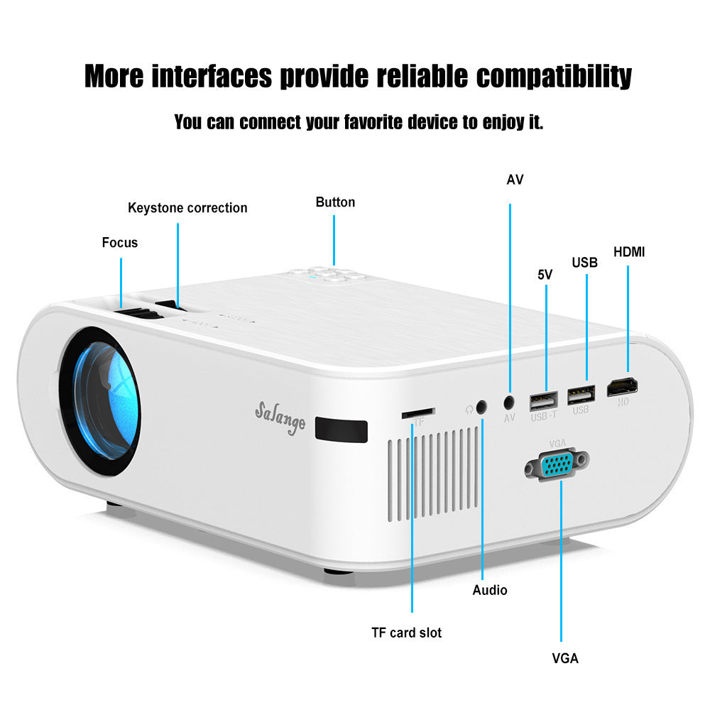 720p Portable Smart Projector P62 Supports Home Office HD Projector - Heritage cosmetics and beauty care