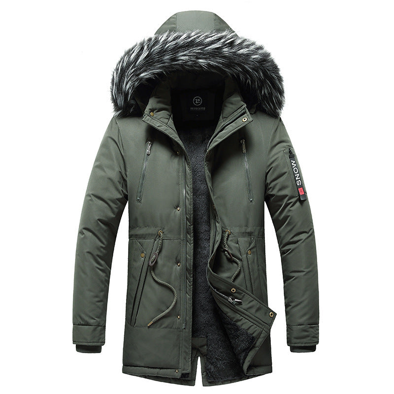 Casual Korean-style Cotton-padded Coat For Men