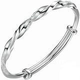 Men's And Women's Fashion Personalized Twist Sterling Silver Bracelets - Heritage cosmetics and beauty care