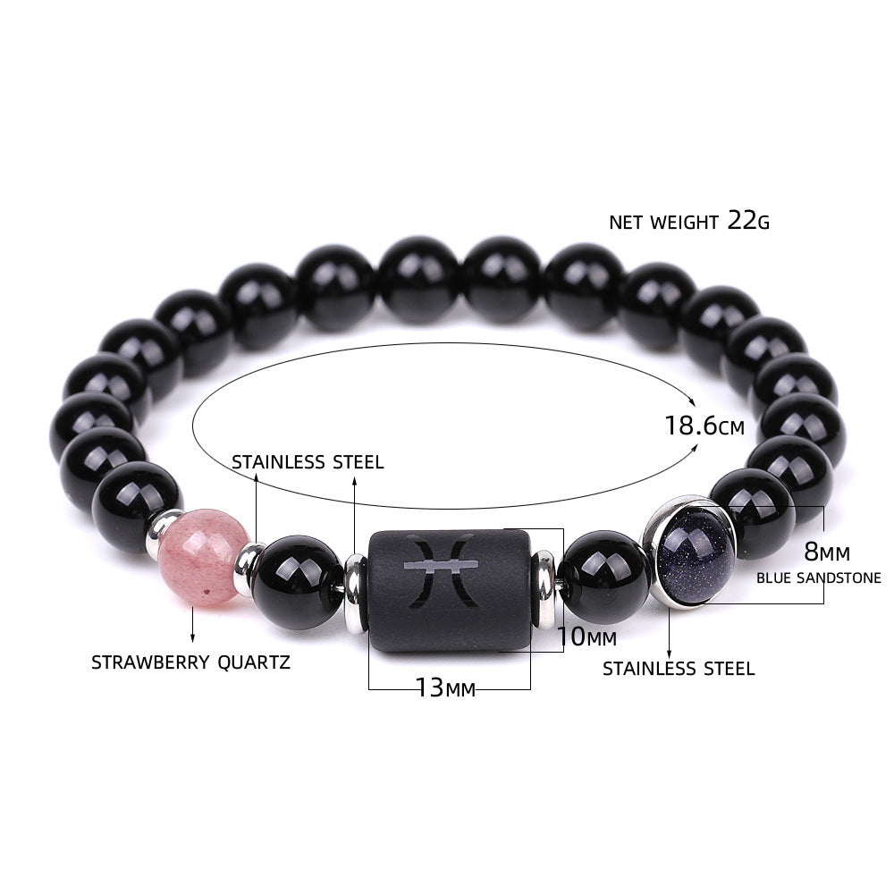 Fashion Twelve Constellations Bracelets Men - Heritage cosmetics and beauty care