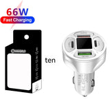 66W 2USB 2Type-c Digital Display Car Charger Support Super Fast Charge Heritage cosmetics and beauty care