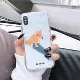 Cute Cartoon Corgi Dog Silicone Phone Case Heritage cosmetics and beauty care