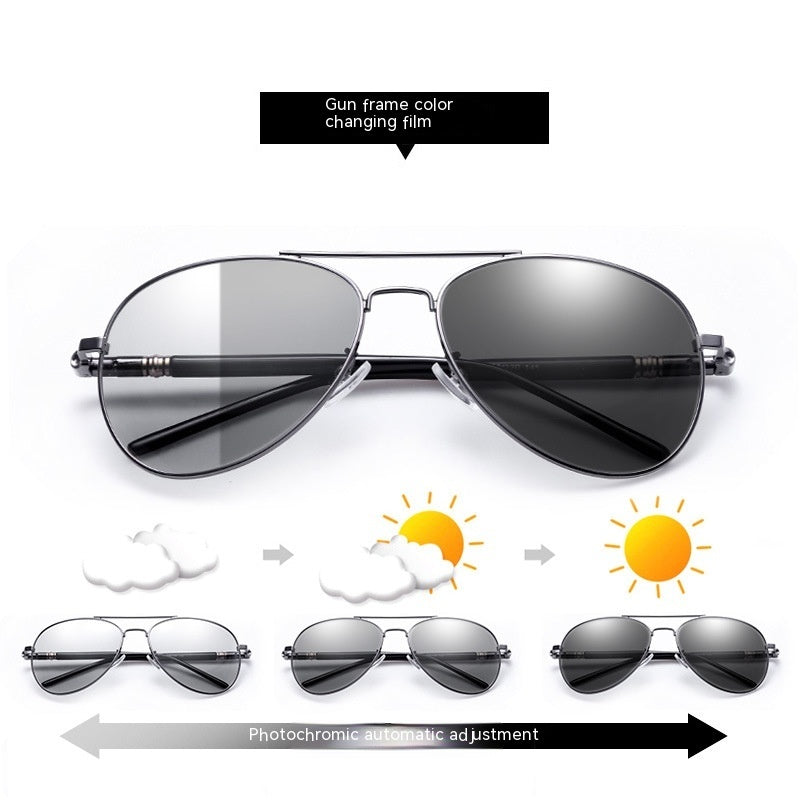 209 Polarized Sunglasses Color Changing Day And Night Dual-purpose Sunglasses Aviator Sunglasses Glasses For Driving - Heritage cosmetics and beauty care