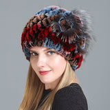 European And American Women's Fur Knitted Hats - Heritage cosmetics and beauty care