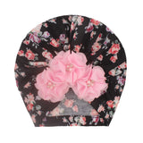 Baby Girl Hats Flowers Turban Beanie Hat Cap - Heritage cosmetics and beauty care