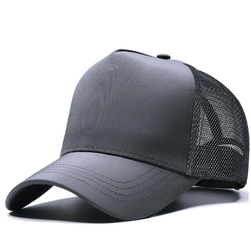 Trucker Hat Foam Mesh Baseball Cap Adjustable Snapback Solid Plain Men Hats Flat - Heritage cosmetics and beauty care