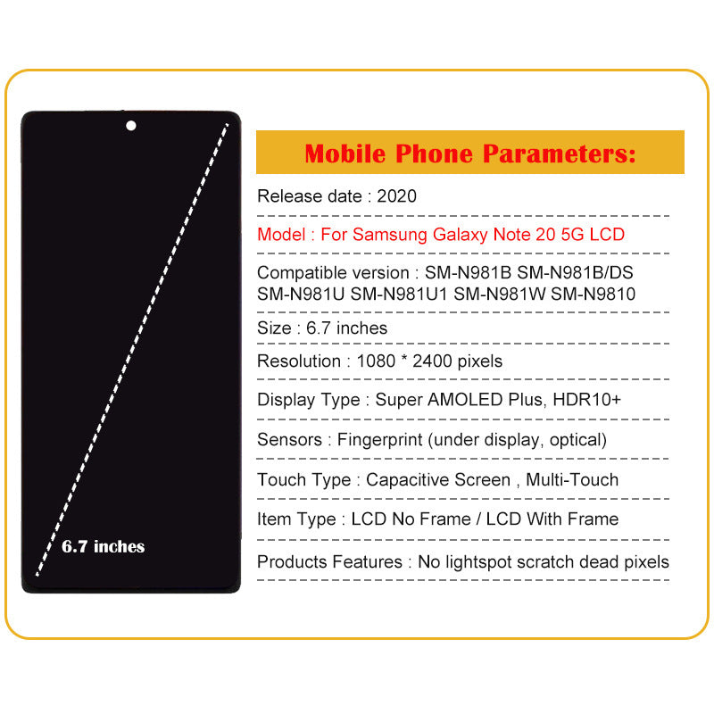 Assembly Original LCD Display Internal And External Integrated Screen Heritage cosmetics and beauty care