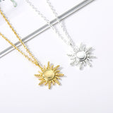 Fashion Cold Wind Retro Sun Flower Pendant Necklace - Heritage cosmetics and beauty care Heritage cosmetics and beauty care 8.00 0 