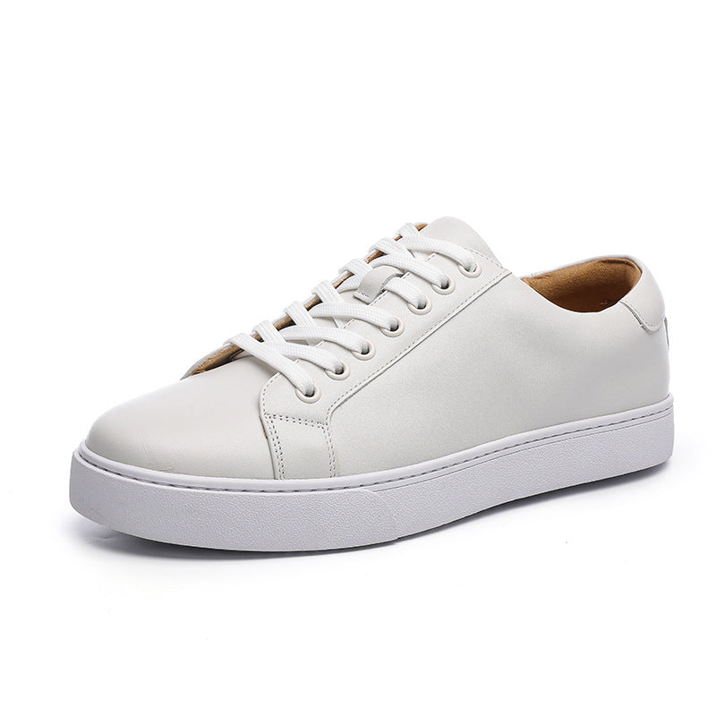 Spring Genuine Leather Breathable British Board Shoes Thick Sole Sporty Simplicity Comfort And Casual - Heritage cosmetics and beauty care