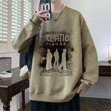 Autumn And Winter Brushed Hoody Pu Handsome Long Sleeve