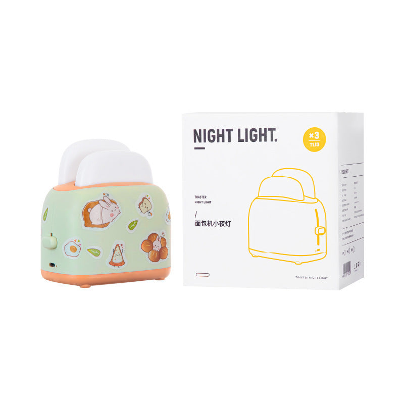 Toaster Small Night Light Cute USB Girl Heart Heritage cosmetics and beauty care