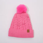 Fleece-lined Thickened Knitting Warm Men's And Women's Wool Hats With Fur Ball - Heritage cosmetics and beauty care