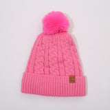 Fleece-lined Thickened Knitting Warm Men's And Women's Wool Hats With Fur Ball - Heritage cosmetics and beauty care