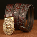 Real Cowhide Casual Jeans Belt - Heritage cosmetics and beauty care